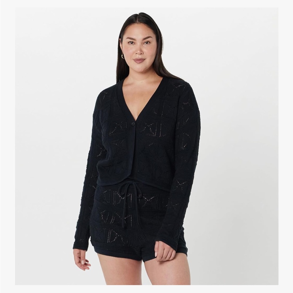 NWT The Drop Women's Lee Crochet Cardigan